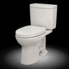 TOTO® Drake® II 1G® Two-Piece Elongated 1.0 GPF Universal Height Toilet with CEFIONTECT and SS124 SoftClose Seat, WASHLET+ Ready, Colonia White - MS454124CUFG#11