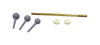 Danco Brass Universal Fit Chrome Pop-Up Drain Ball Rod Assembly 3/16 in. with Balls & Cone Washers