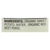 Earth's Best Organic Sweet Potato and Beets Baby Food Puree - Stage 2 - Case of 12 - 3.5 oz.