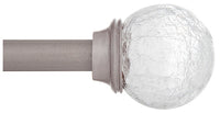 Kenney Pewter Silver Walden Curtain Rod 28 in. L X 48 in. L