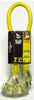 Yellow Jacket Outdoor 2 ft. L Yellow Triple Outlet Cord 12/3 SJTW