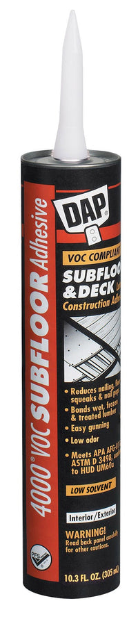 Dap 27430 10.3 Oz Beats The Nail® Subfloor & Deck Adhesive                                                                                            