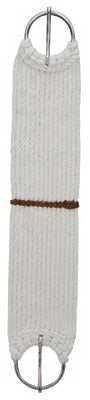 Pony Cinch, White/Brown Rayon, 24-In.