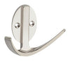 National 3 in. L Stain Nickel Silver Zinc Modern Double Hook 1 pk