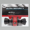 Ultra Security Oil Rubbed Bronze Entry Knobs KW1 1-3/4 in.