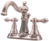 Ultra Faucets Signature Brushed Nickel Centerset Bathroom Sink Faucet 4 in.