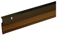 Door Sweep, Aluminum & Vinyl, Bronze, 2-3/8-In. x 3-Ft.