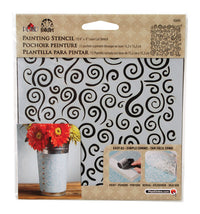 Plaid FolkArt Swirl Paste Stencil (Pack of 3)