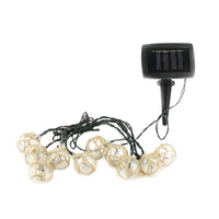 Coleman Cable Moonrays Black/White Solar Powered LED String Lights 1 pk