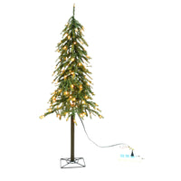 Celebrations 5 ft. Pencil Incandescent 70 ct Christmas Tree