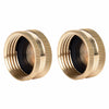 2-Pack Brass Hose Caps