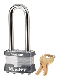 Master Lock 1-5/16 in. H X 1-3/4 in. W Steel Pin Tumbler Padlock 1 pk Keyed Alike