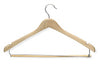 Honey Can Do Hng-01264 Maple Contoured Suit Hanger With Locking Bar 3 Count