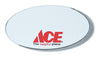 Ace Pin-On Name Badge Blank Badge, Oval Shape 3 In. W X 1.5 In. H (Pack of 10)