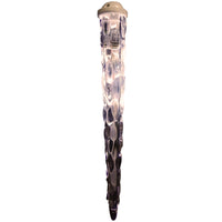 Celebrations Clear/Warm White Battery Powered LED Icicle Christmas Lights 60 L in.