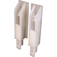 Prime-Line White Plastic Closet Door Guide 2 pk