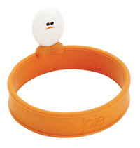 Harold Import Co. Heat-Resistant Silicone Orange/White BPA Free Roundy-Egg Ring 3.5 x 2.5 in.