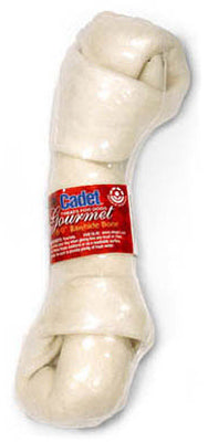 Dog Treat, Knotted Rawhide Bone, 8 - 9-In.