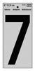 Hy-Ko 6 in. Reflective Black Vinyl Number 7 Self-Adhesive 1 pc. (Pack of 10)