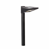 Solar LED Path Light, Black Plastic