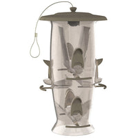 Stokes Select Wild Bird 3.5  Plastic Tube Bird Feeder 6 ports