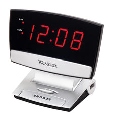 Westclox Black Alarm Clock Digital Plug-In | Max Warehouse