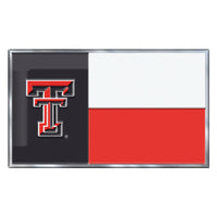 Texas Tech University State Flag Aluminum Emblem