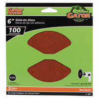 Gator 6 in. Aluminum Oxide Adhesive Sanding Disc 100 Grit Medium 3 pk