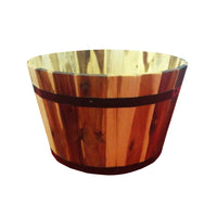 Avera Products 9.5 in. H x 16 in. W x 16 in. D Wood Traditional Planter Natural