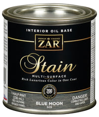 Zar 50906 1 Half Pint Blue Moon Interior Oil Base Stain