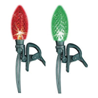 Quick-Clip LED Light Set, C9, Red & Green, 24-Ct.