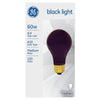 GE 60 W A19 A-Line Incandescent Bulb E26 (Medium) Black Light 1 pk (Pack of 6)