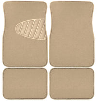 Auto Floor Mats, Tan Carpet With Heal Pad, 4-Pc.