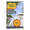 Organic Coffee Company OneCups - Java Love - Case of 6 - 4.65 oz.