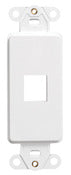 Leviton 002-41641-00W 1-Port White QuickPort Decora® Insert