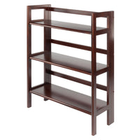 Winsome 38.54 in. H X 27.8 in. W X 11.5 in. D Walnut Wood Floating Shelf