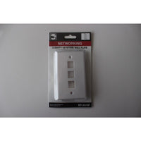 Black Point Products White Plastic Keystone Wall Plate 1 pk