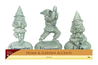 Alpine Polyresin Gray 6 in.   Inspirational Gnome Statue (Pack of 12).