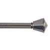 kenney Satin Nickel Silver Curtain Rod 28 in.   L X 48 in.   L