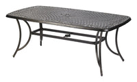 Living Accents  Carlisle  Rectangular  Brown  Aluminum  Dining Table