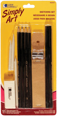 Loew-Cornell 1021077 11 Piece Sketching Set