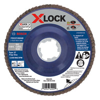 X-Lock Flap Disc, Type 27, 40-Grit, 4.5-In.