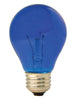 GE 25 watts A19 A-Line Incandescent Bulb E26 (Medium) Blue 1 pk