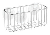 InterDesign 59022 9" Chrome Rectangle Rondo Suction Bath Storage Basket