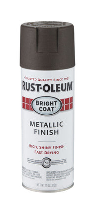 Rust-Oleum Dark Bronze Bright Coat Metallic Spray 11 oz. (Pack of 6)