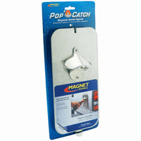 Magnet Source Silver Stainless Steel Manual Magnetic Bottle Opener (Pack of 4)