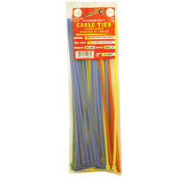 Tool City  11.8 in. L Assorted  Cable Tie  100 pk