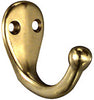 National Hardware N198-119 1.87" X 1.76" X 1" Solid Brass Single Coat/Hat Hook