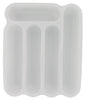 Sterilite 15748006 White 5 Compartment Cutlery Tray (Pack of 6)