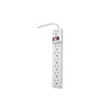 Woods 3 ft. L 6 outlets Power Strip White